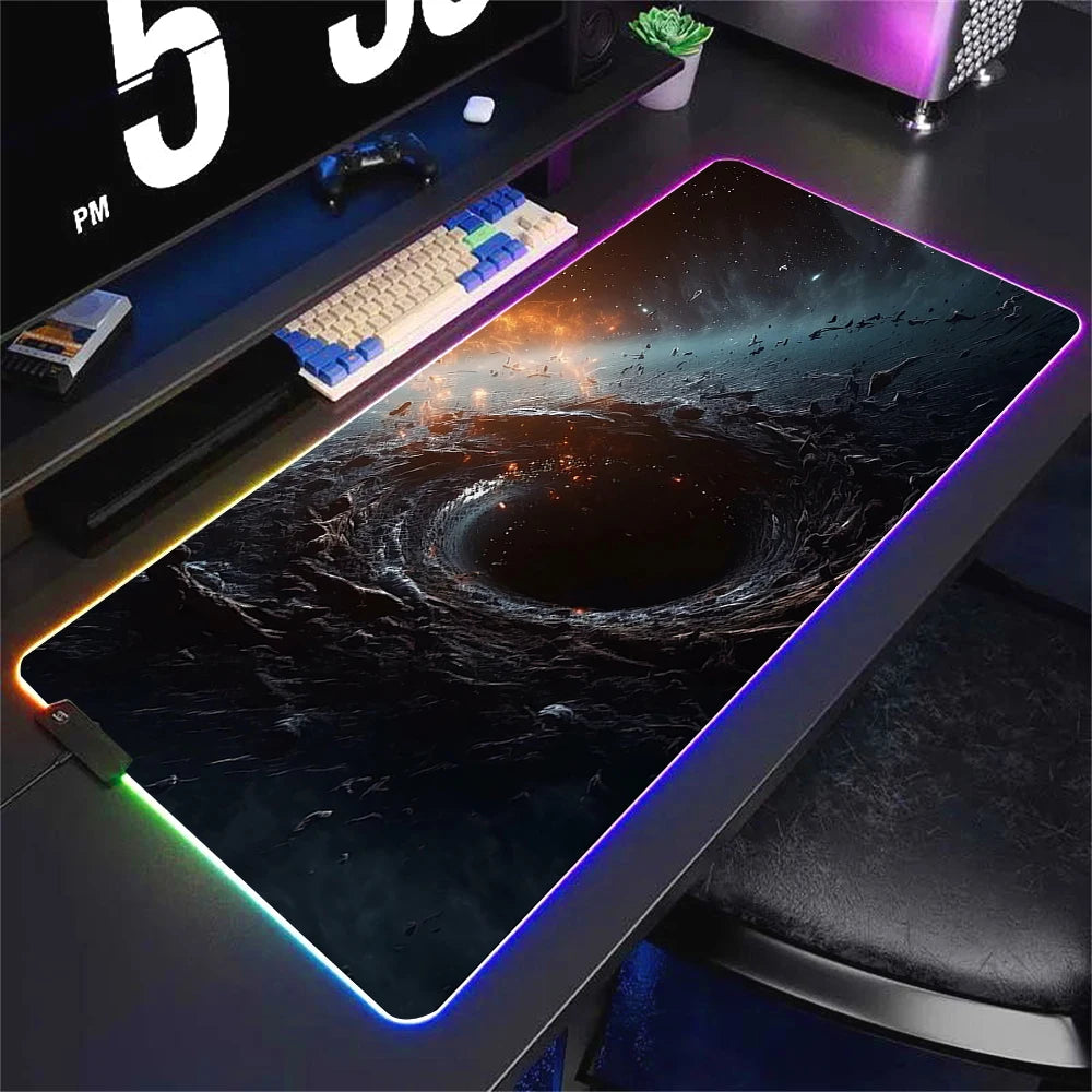 RGB Gaming Mouse Pad – Large 90x40cm with RGB Border Glow
