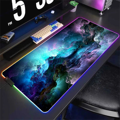 RGB Gaming Mouse Pad – Large 90x40cm with RGB Border Glow