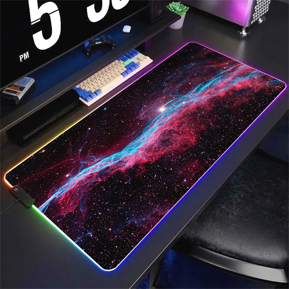 RGB Gaming Mouse Pad – Large 90x40cm with RGB Border Glow