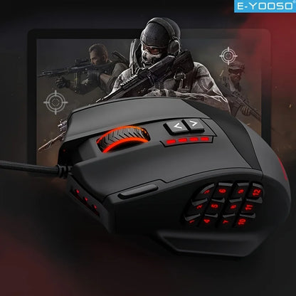 RGB Gaming Mouse – Wired 16400 DPI RGB Lighting & Ergonomic Design