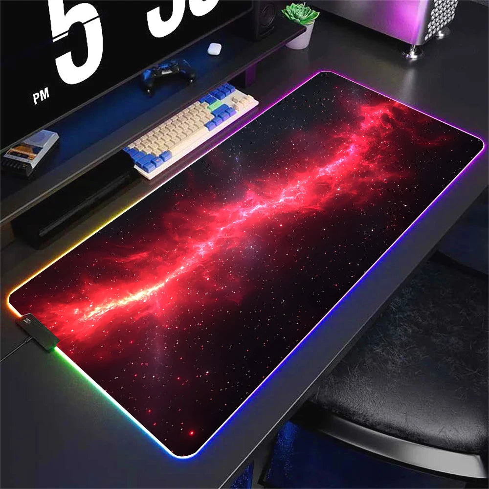 RGB Gaming Mouse Pad – Large 90x40cm with RGB Border Glow