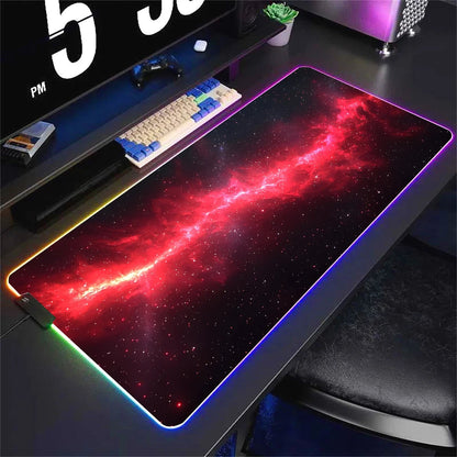 RGB Gaming Mouse Pad – Large 90x40cm with RGB Border Glow