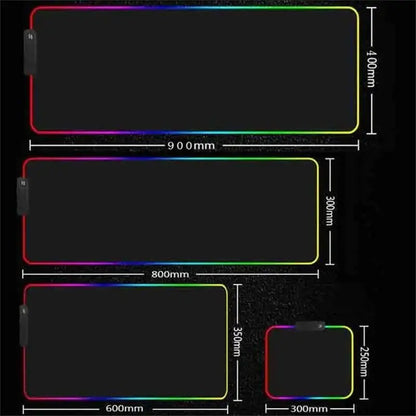 RGB Gaming Mouse Pad – Large 90x40cm with RGB Border Glow