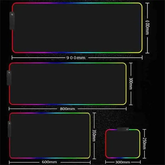 RGB Gaming Mouse Pad – Large 90x40cm with RGB Border Glow