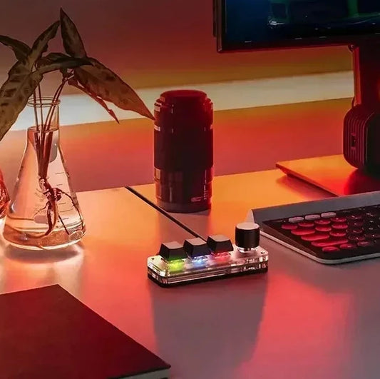 ⌨️ Elevate Your Gameplay: The 3-Key Mechanical Macro Pad