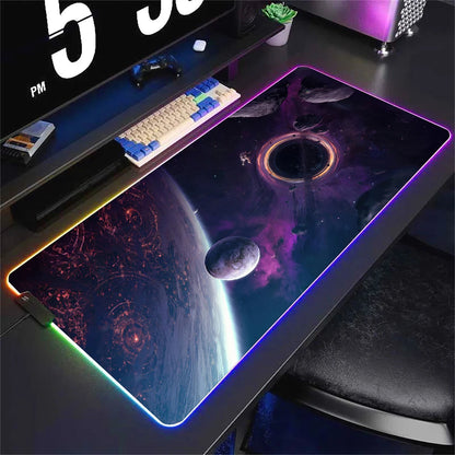 RGB Gaming Mouse Pad – Large 90x40cm with RGB Border Glow