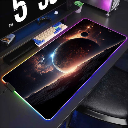 RGB Gaming Mouse Pad – Large 90x40cm with RGB Border Glow