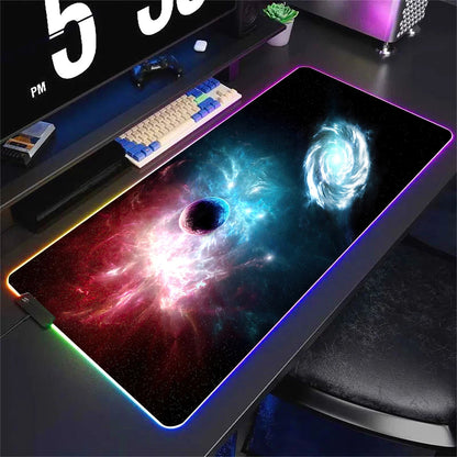RGB Gaming Mouse Pad – Large 90x40cm with RGB Border Glow