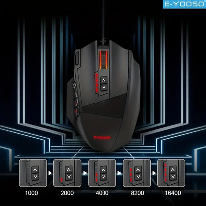 RGB Gaming Mouse – Wired 16400 DPI RGB Lighting & Ergonomic Design